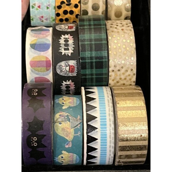 Washi Rolls Mixed Craft Lot of 32 Plus Two NEW Jolees by You Packets Scrapbookin - Picture 7 of 7